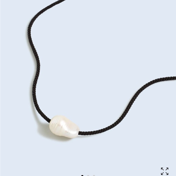 NWT madewell Organic Freshwater Pearl Cord Necklace - Picture 2 of 4